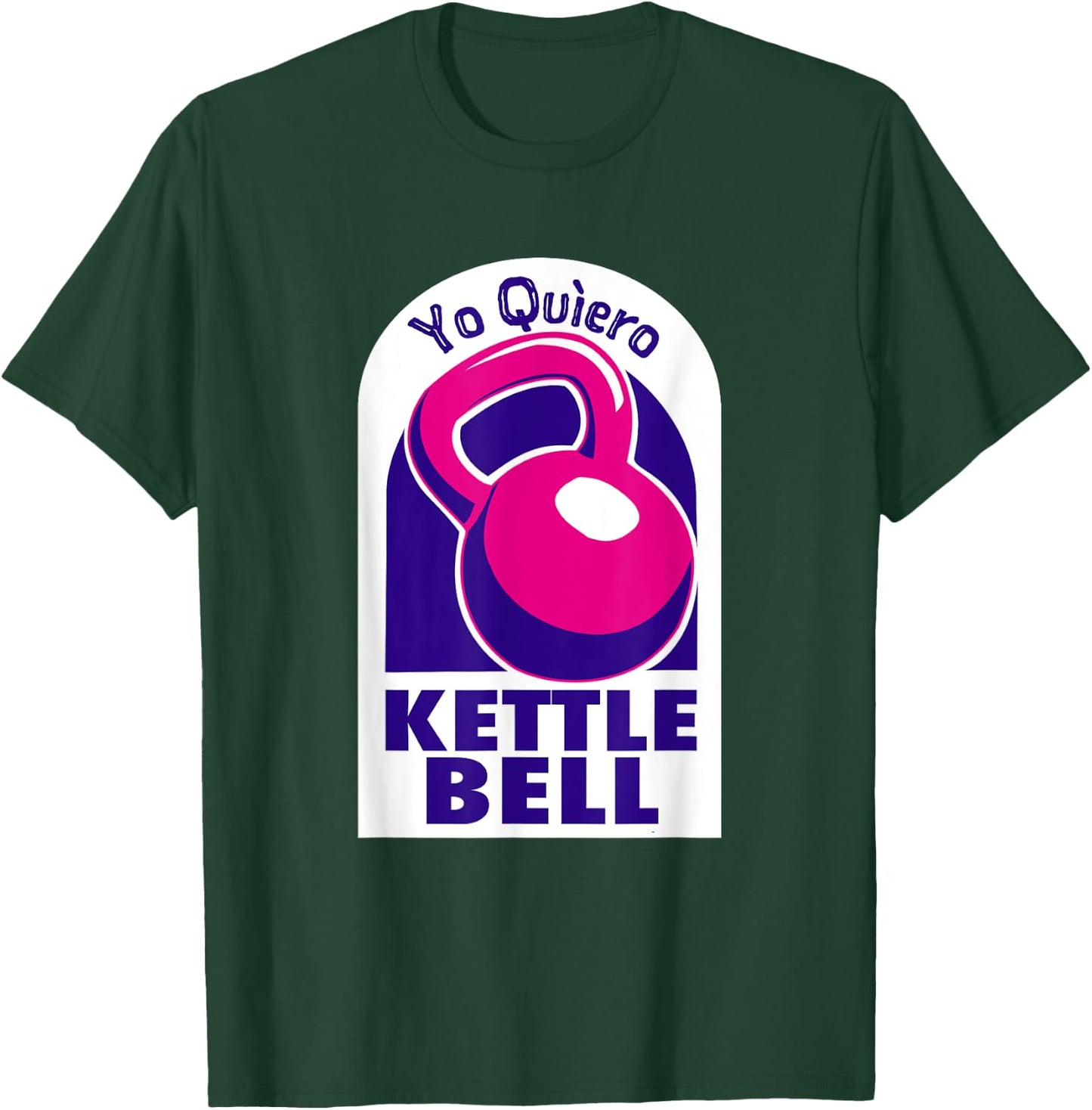 Kettlebell Workout Shirts and Tacos Kettlebell Yo Quiero Funny Black Small Classic Fit Short Sleeve T-Shirt - T-Shirt | Forest