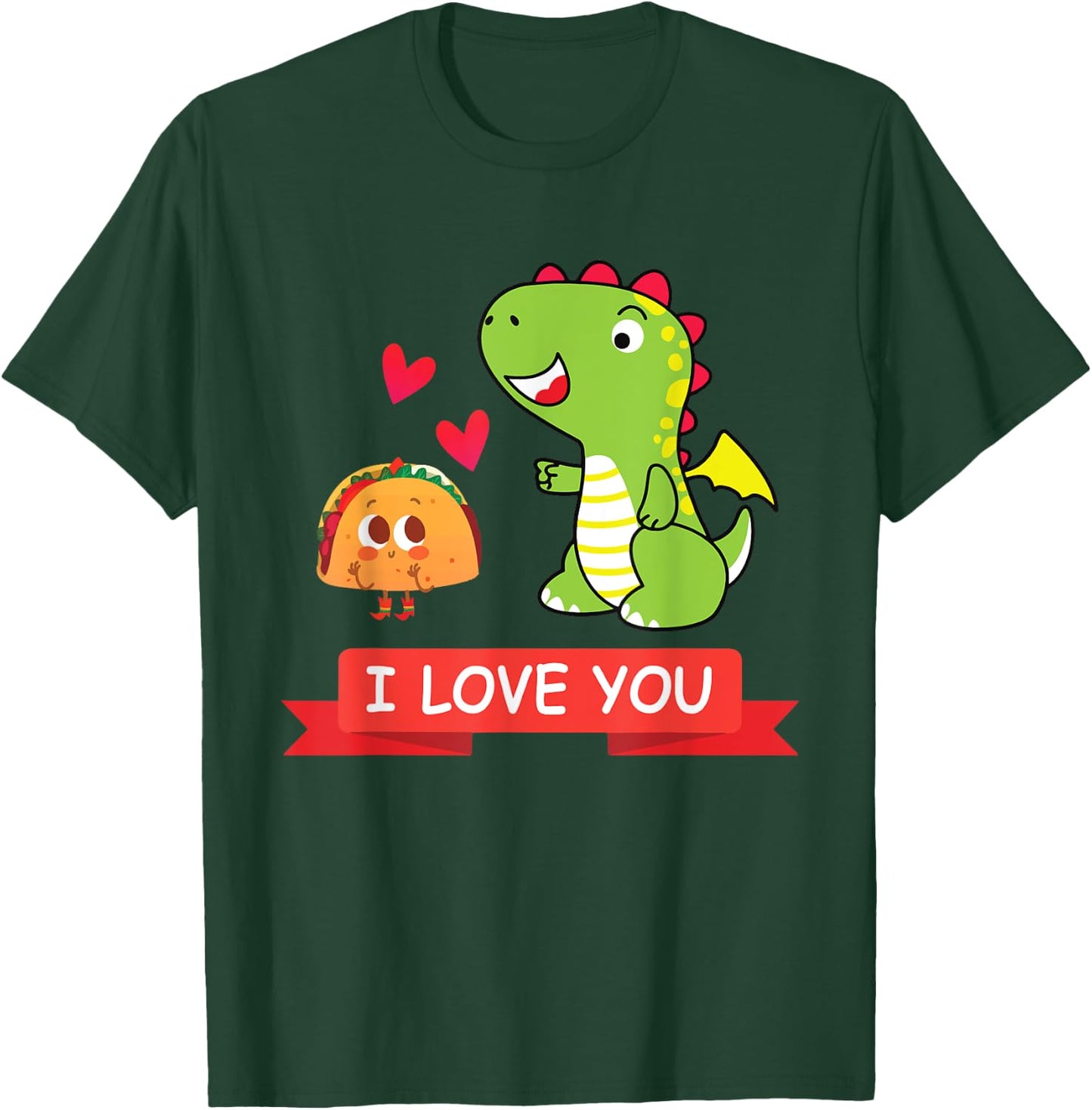 Dragon Taco Dragons Love Tacos Party Gift T-Shirt - T-Shirt | Forest