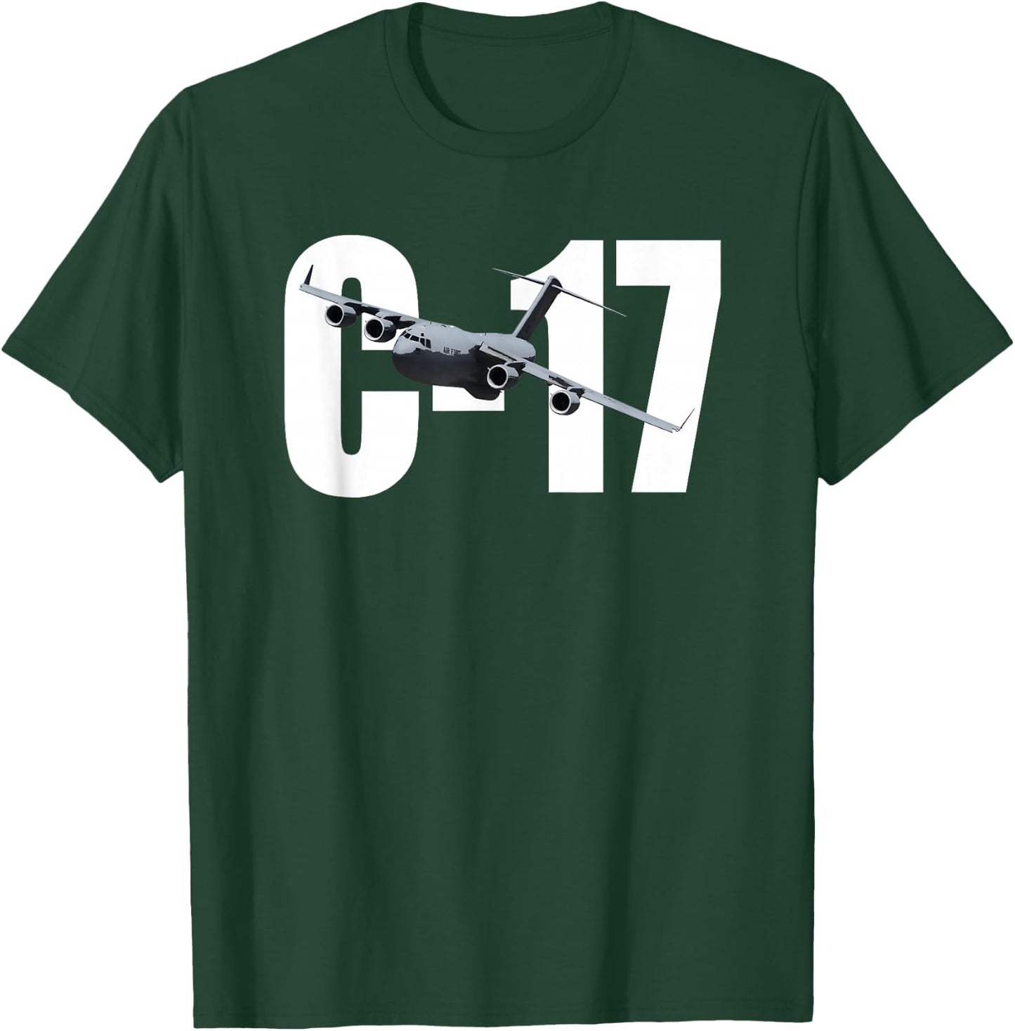 C-17 C17 Globemaster III 3 T Shirt Jet Transport Plane T-Shirt - T-Shirt | Forest