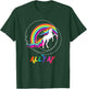 Proud Ally AF Gay Pride Allies Rainbow Pride Flag Unicorn T-Shirt - T-Shirt | Forest