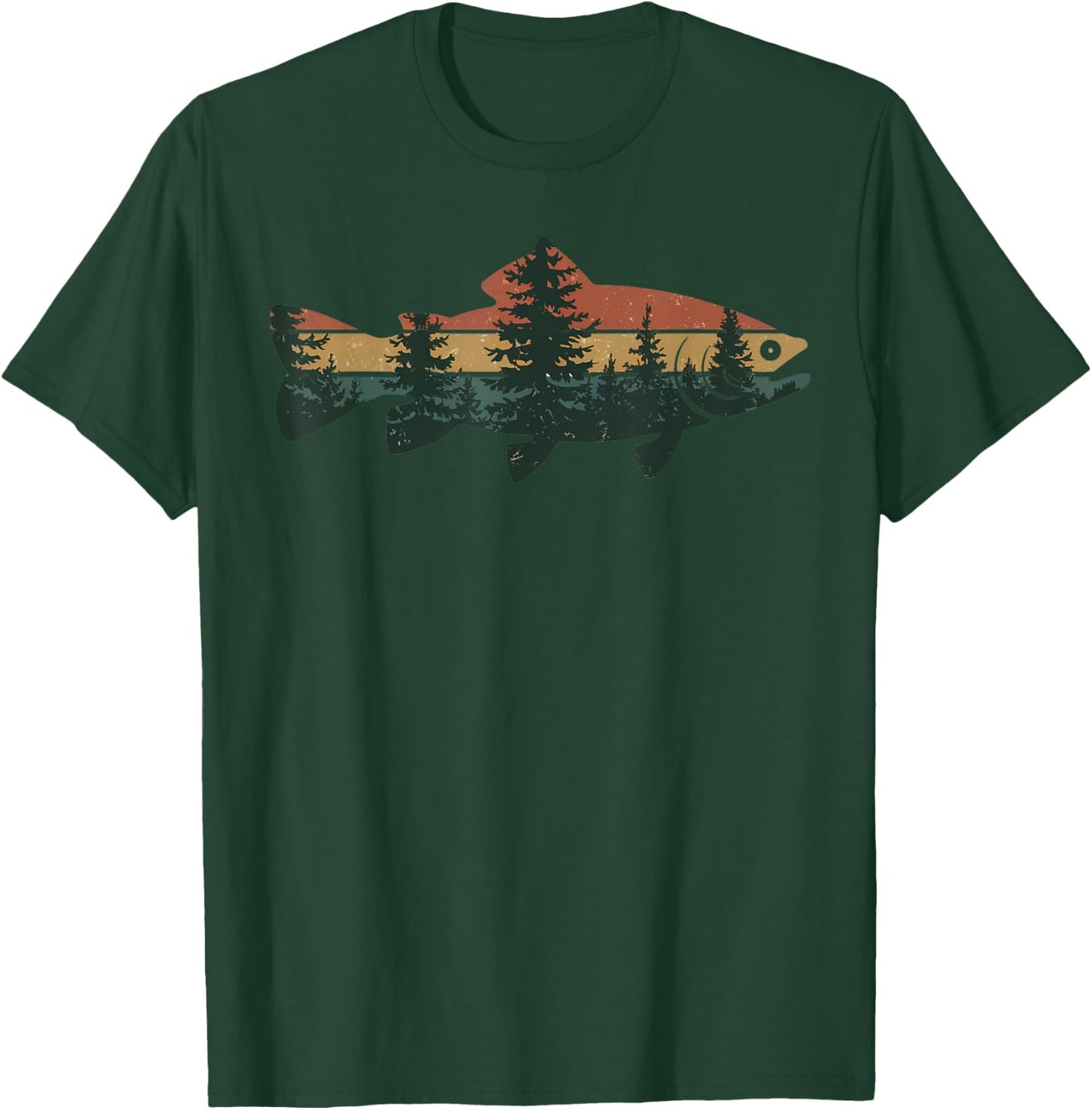 Outdoor Camping Forest Nature Wildlife Fisherman Fishing T-Shirt - T-Shirt | Forest