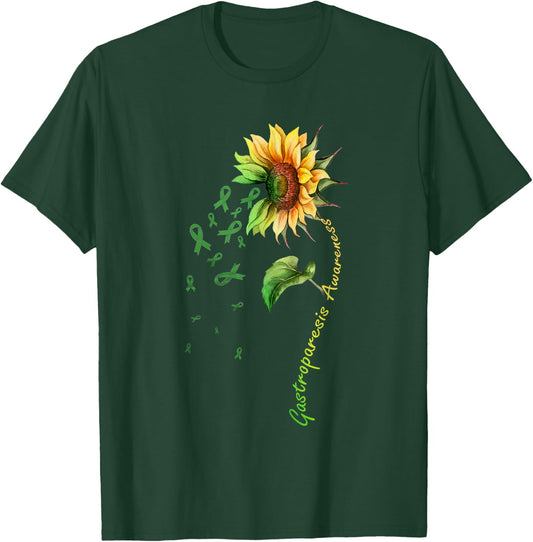Gastroparesis Awareness Sunflower Shirt T-Shirt - T-Shirt | Forest