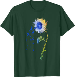 Mastocytosis Awareness Sunflower T-Shirt - T-Shirt | Forest