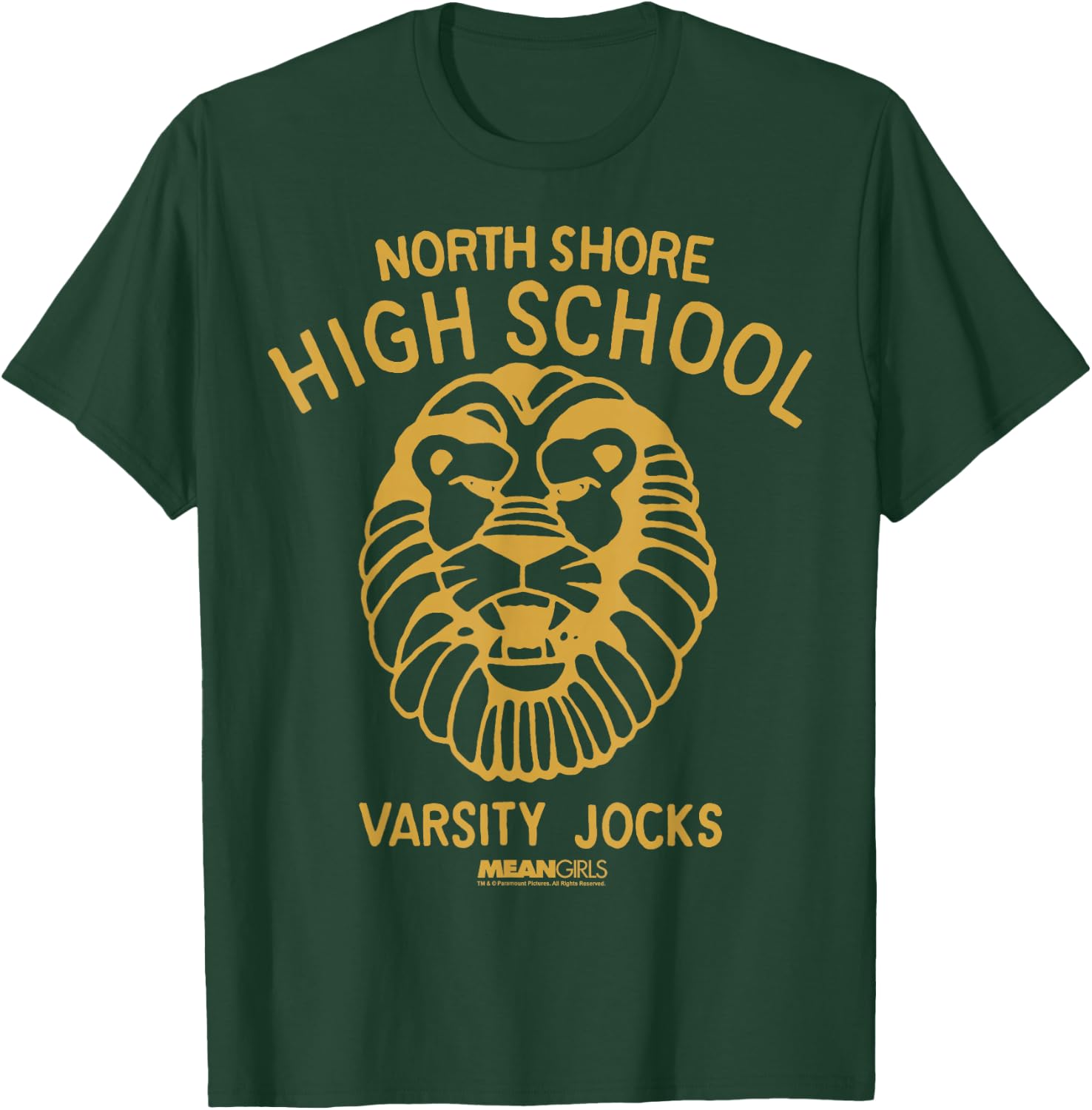 Mean Girls North Shore High School Lions Varisty Jocks Crest T-Shirt - T-Shirt | Forest
