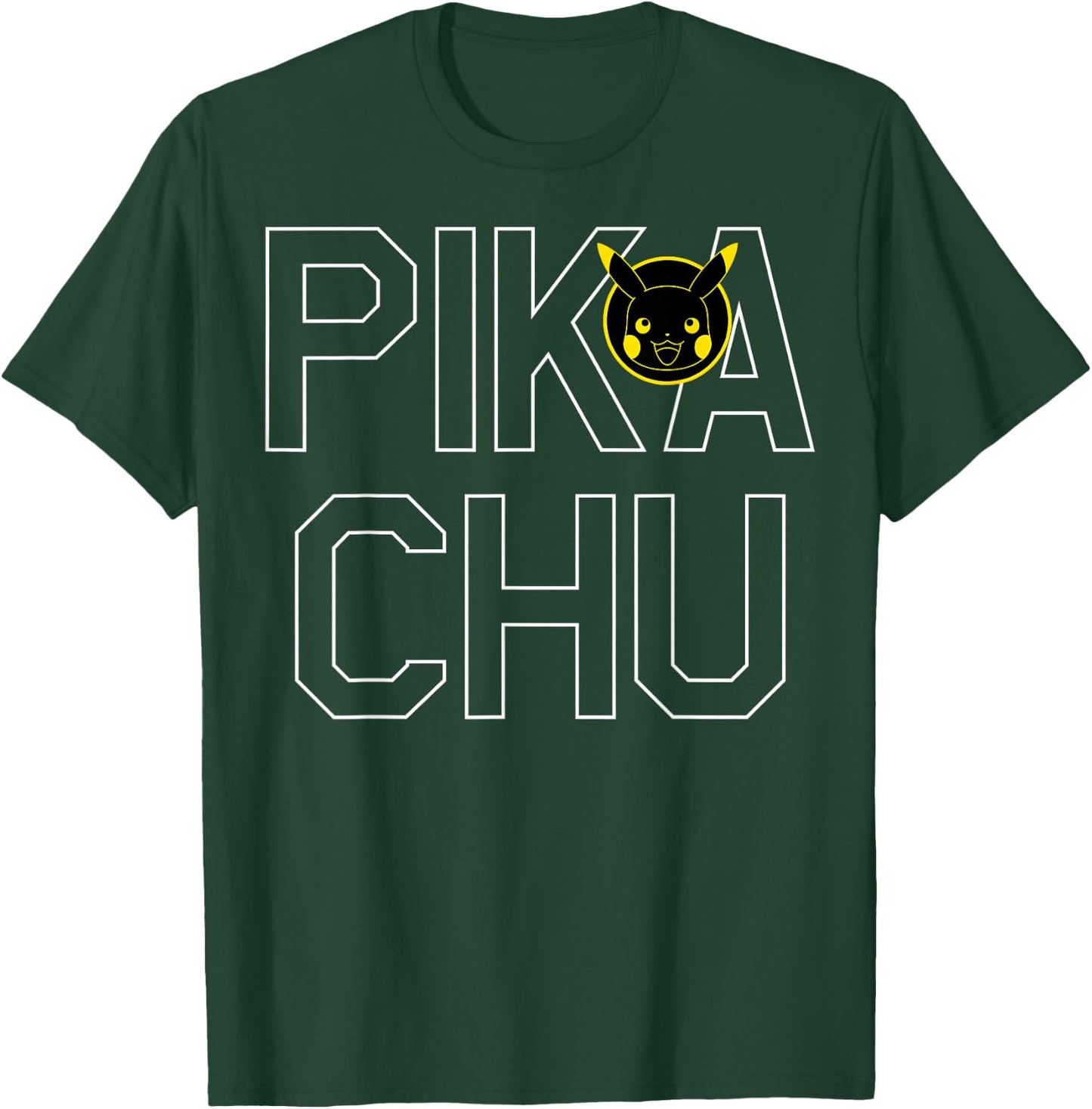 Pokémon Pikachu Block Letter T-Shirt - T-Shirt | Forest
