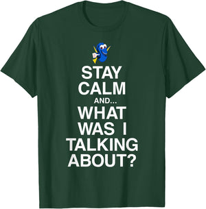 Disney Pixar Finding Dory Keep Calm Forgetful Dory Logo T-Shirt - T-Shirt | Forest