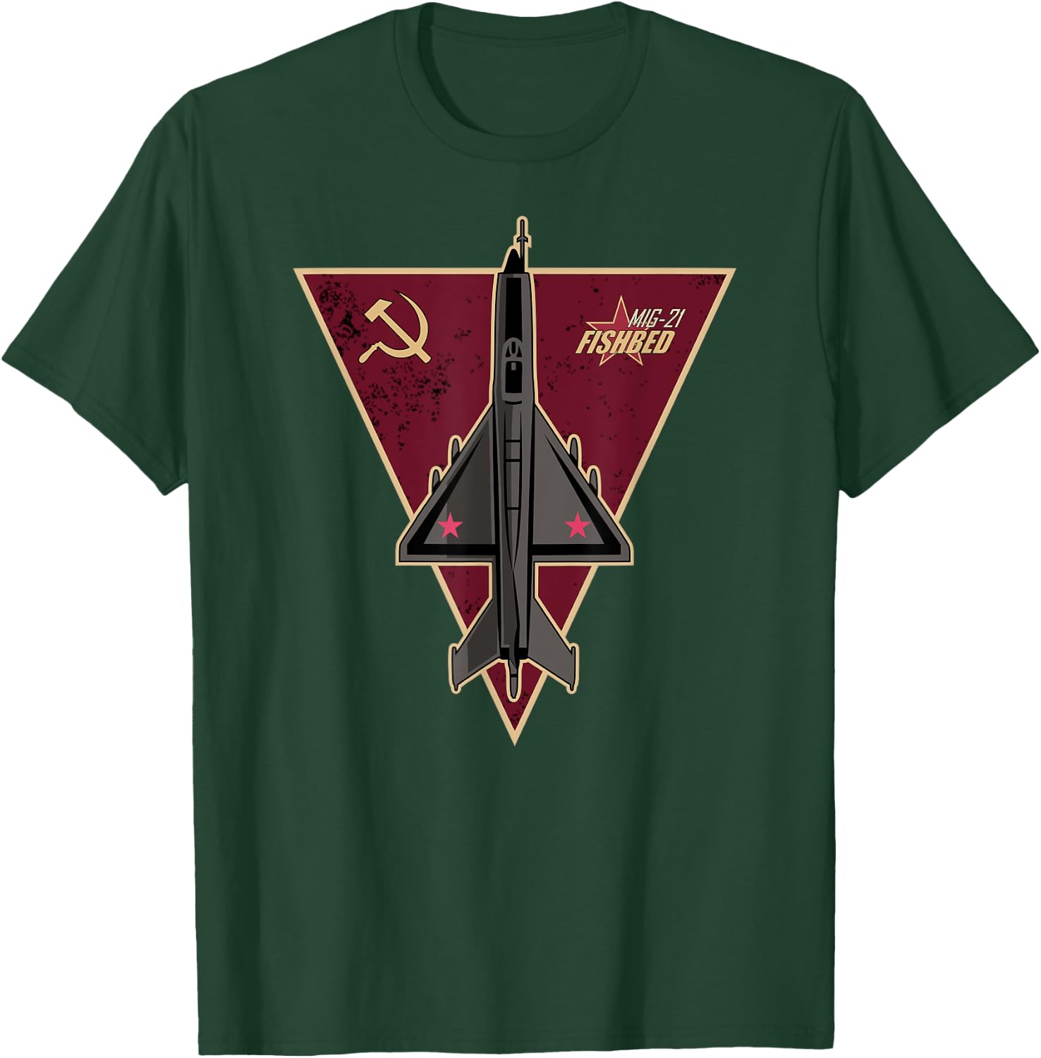 Mig-21 Fishbed T-Shirt - T-Shirt | Forest