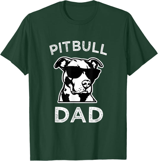 Pitbull Dad Dog Lover Gift Fathers Day Pitbull Advocate T-Shirt - T-Shirt | Forest