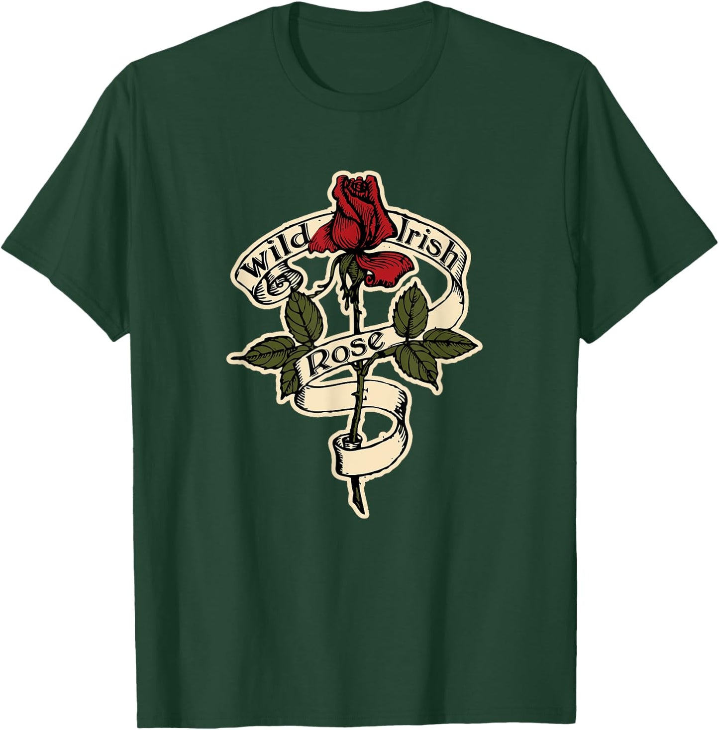Wild Irish Rose shirt for St. Patrick's Day T-Shirt - T-Shirt | Forest