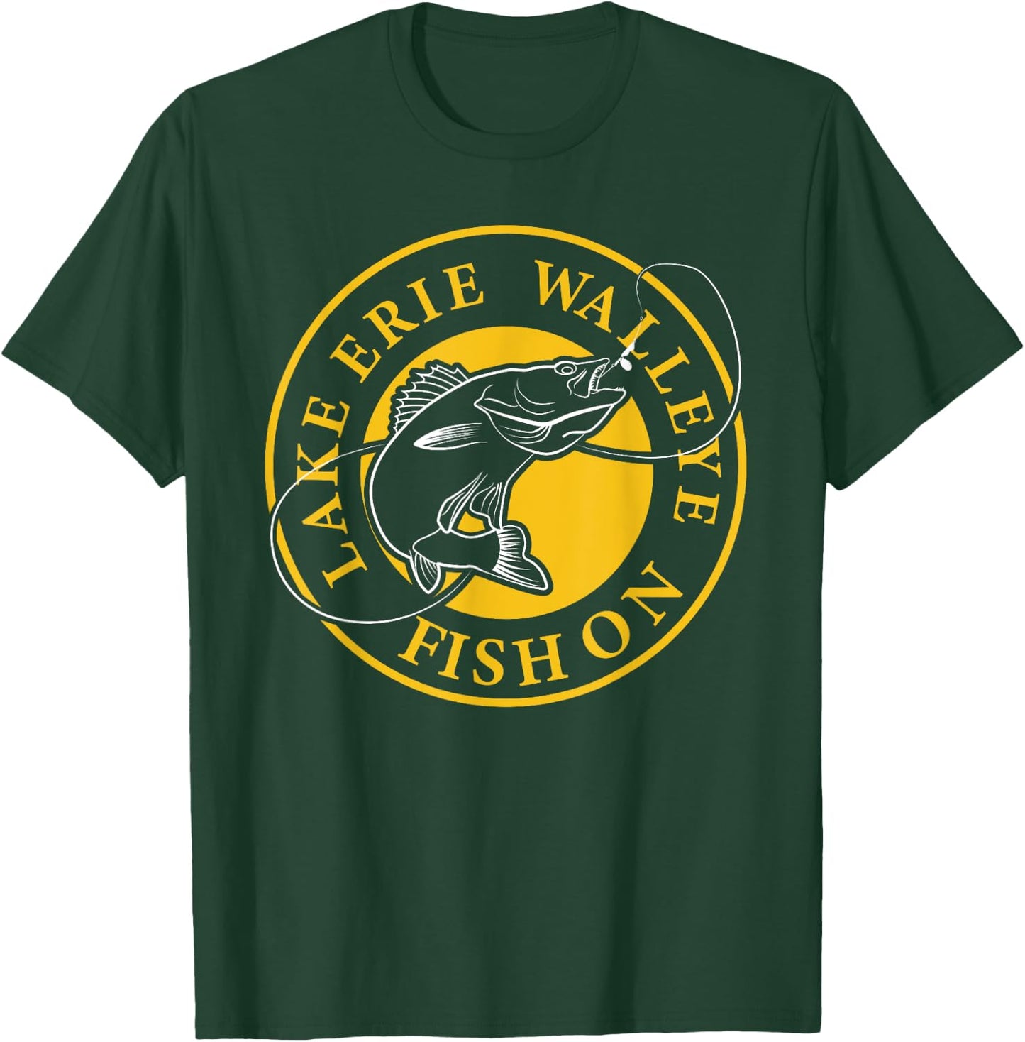 Lake Erie Walleye Fish On T-Shirt - T-Shirt | Forest