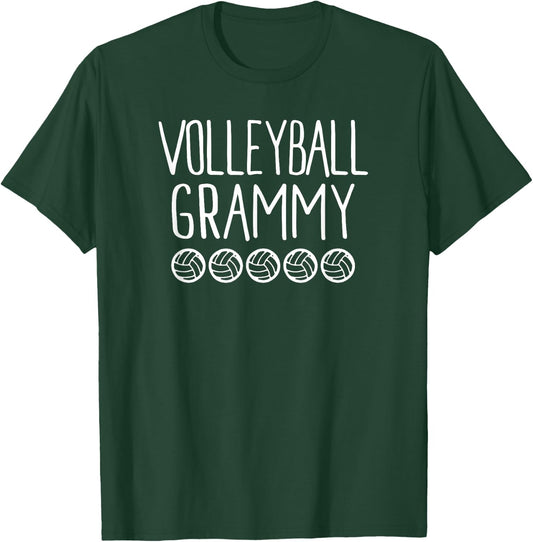Cute Volleyball Grammy Shirt Sports Shirt T-Shirt - T-Shirt | Forest