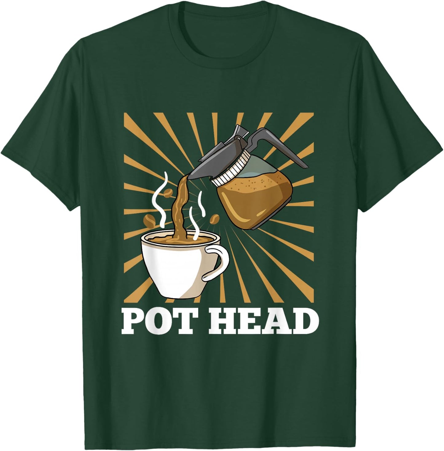 Pot Head for Coffee Lover Gift T-Shirt - T-Shirt | Forest
