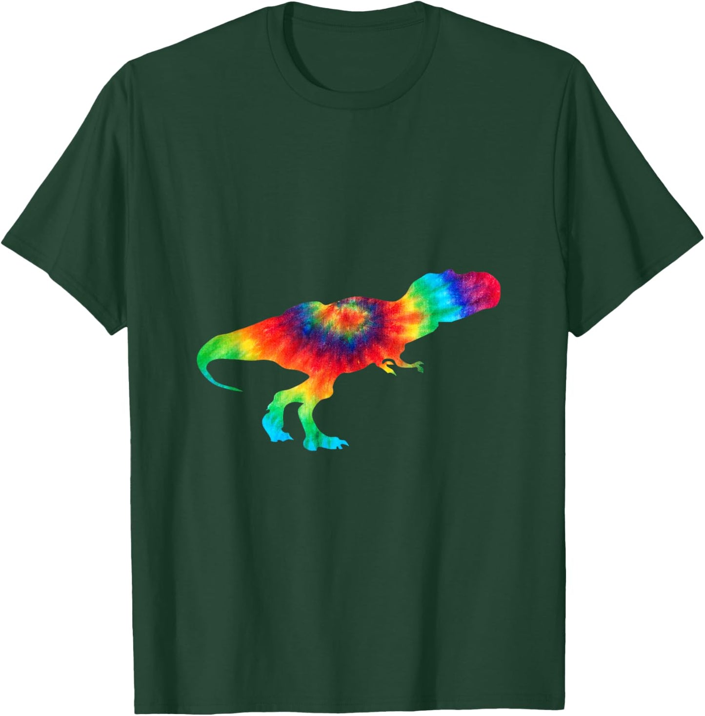 T-Rex Tie Dye Dinosaur Animals Prehistoric Tie Dyed T Shirt T-Shirt - T-Shirt | Forest