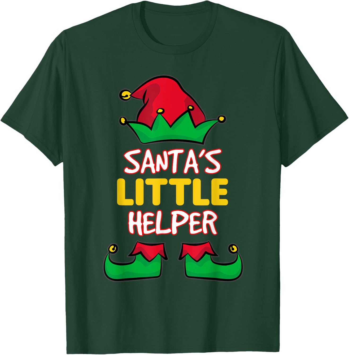 Santa's Little Helper - Santa Claus T-Shirt - T-Shirt | Forest
