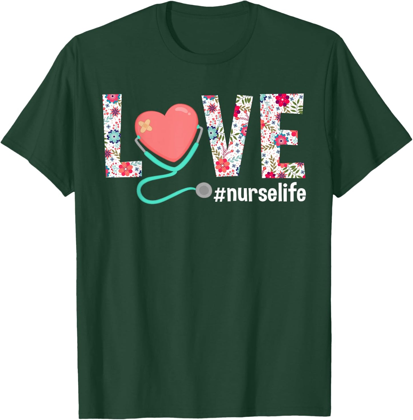 Nurse Life Nursing Clinical RN LPN T Shirt T-Shirt - T-Shirt | Forest