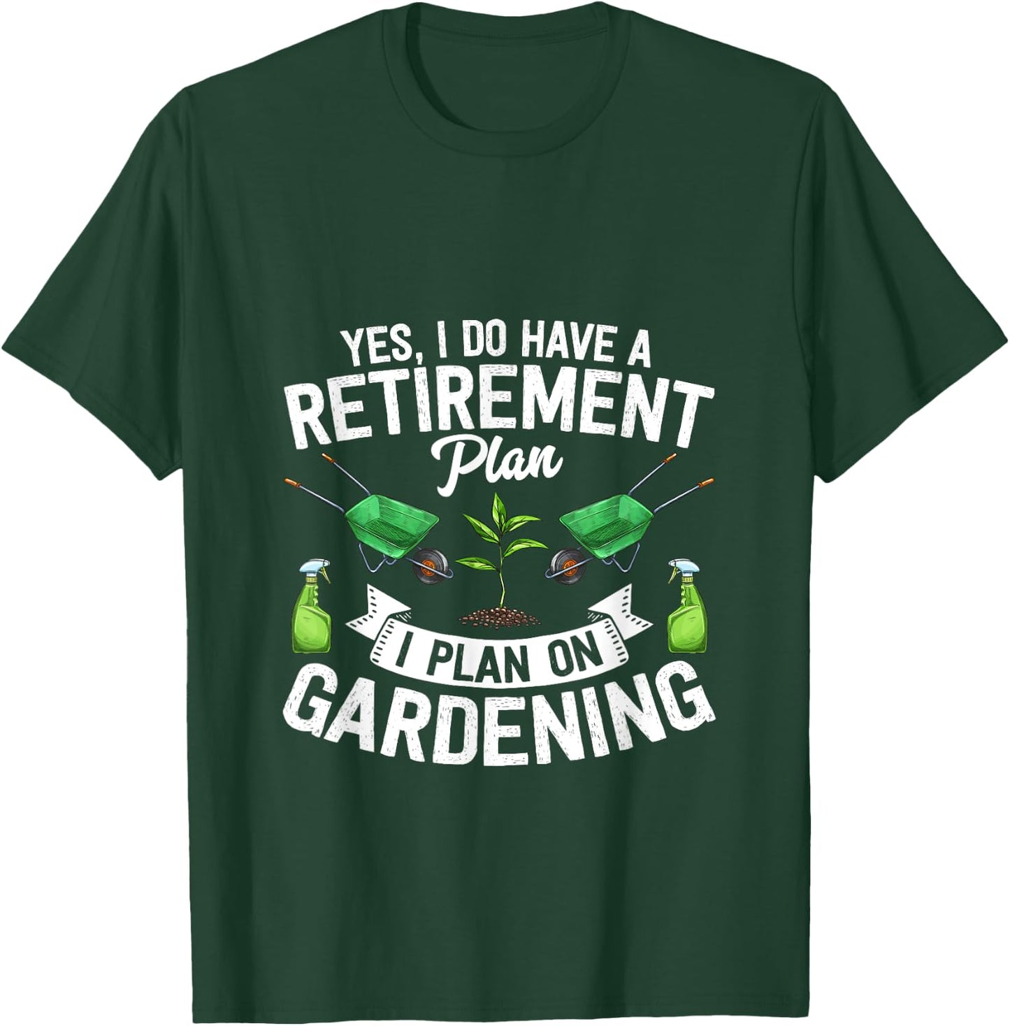 Gardening Gardener retirement gift shirt T-Shirt - T-Shirt | Forest