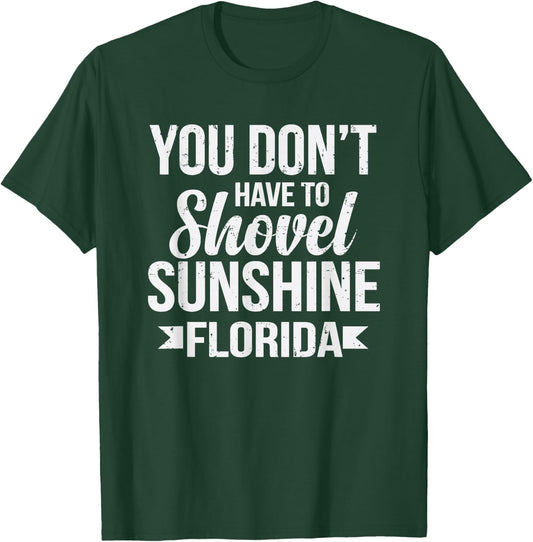 Funny Florida Vacation Gift Funny Snow Bird Beach T-Shirt - T-Shirt | Forest