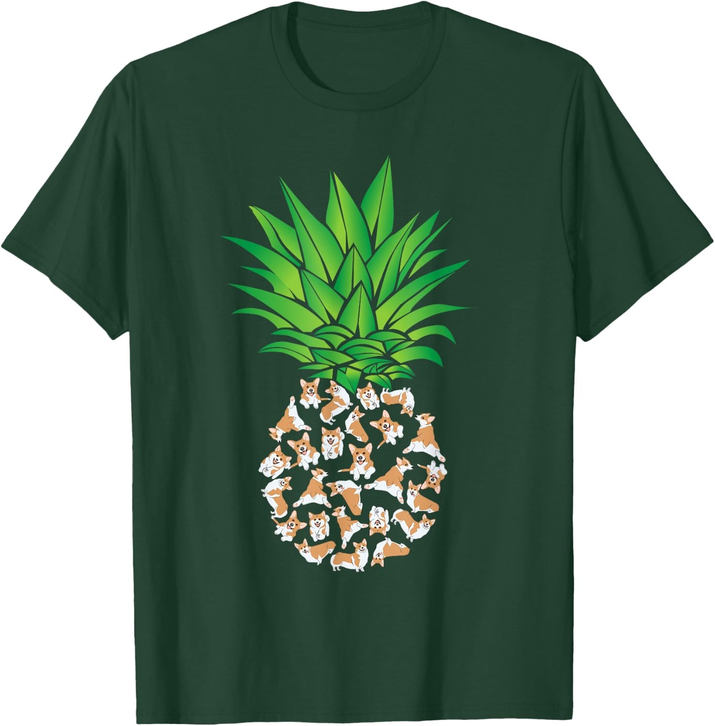 Pembroke Welsh Corgi, Corgi, Pineapple T-Shirt - T-Shirt | Forest