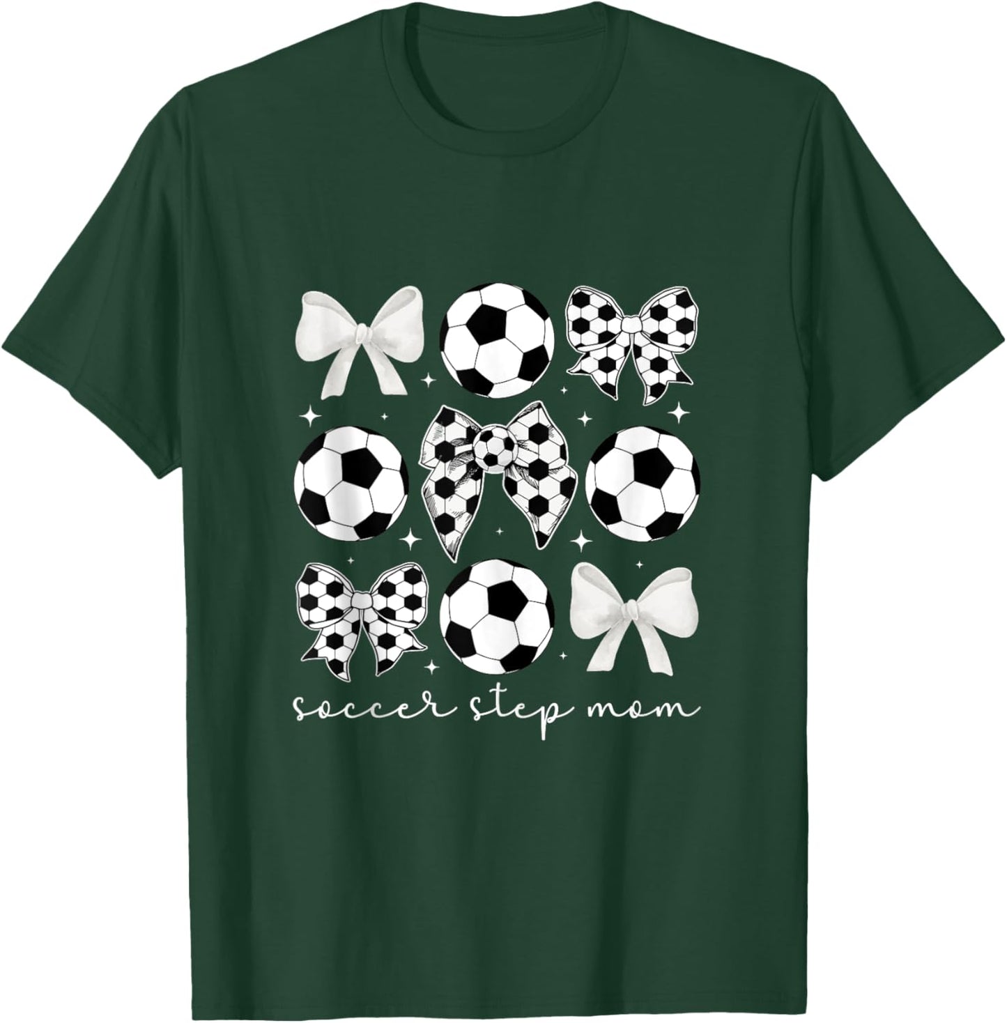 Soccer Step-Mom Of A Soccer Player Stepmother Coquette T-Shirt - T-Shirt | Forest