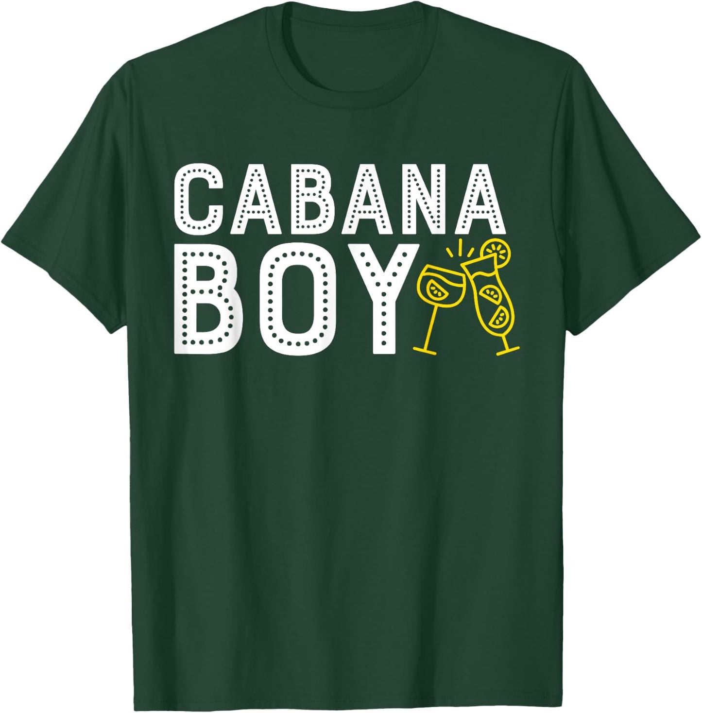 Cabana Boy T Shirt Funny Pool Boy Cocktail Shirt T-Shirt - T-Shirt | Forest