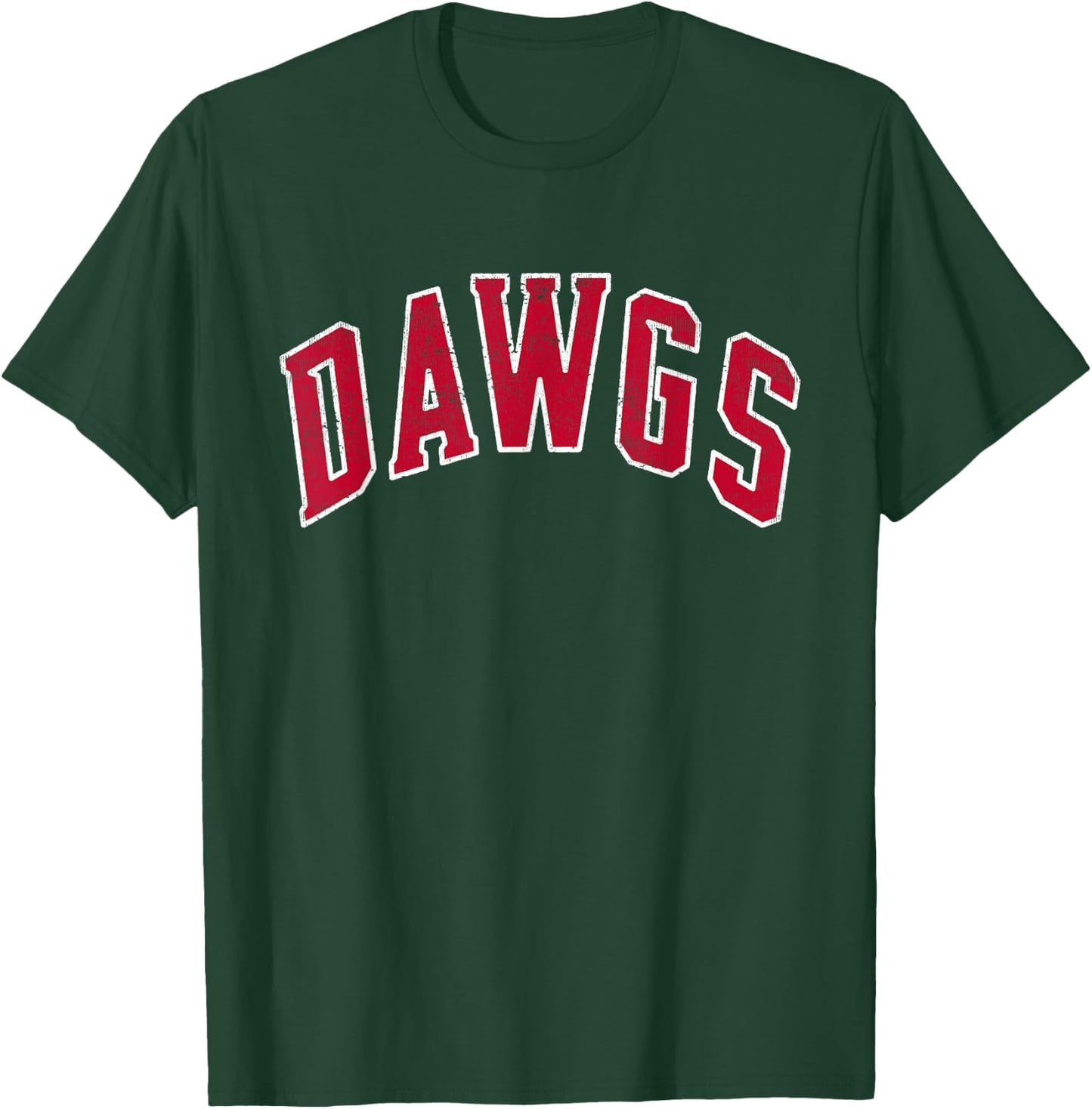 Retro Bulldogs School Sports Name Dawgs Back To School T-Shirt - T-Shirt | Forest