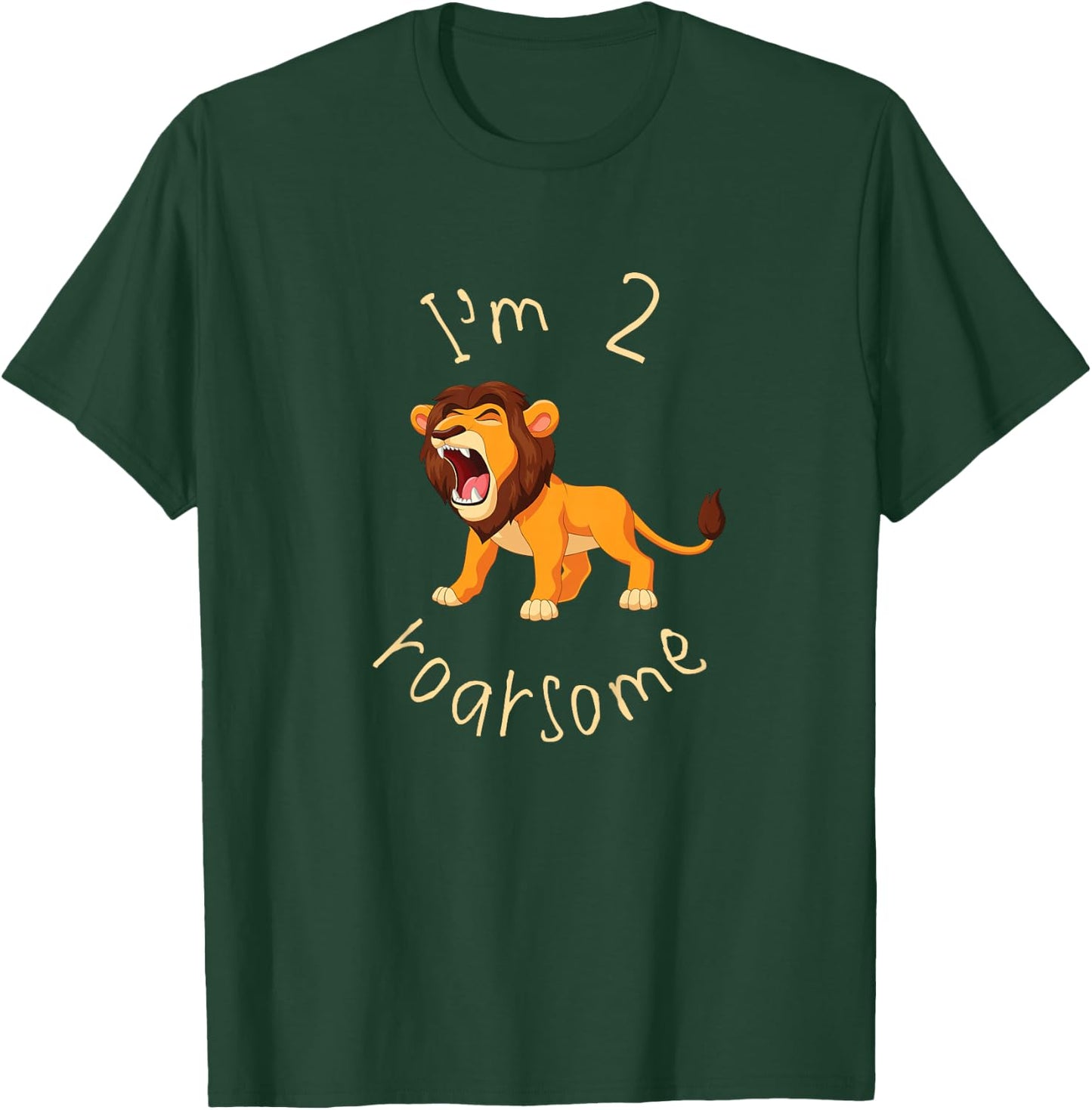 I'm 2 Roarsome Lion Leo Birthday Shirt Two Year Old Toddler T-Shirt - T-Shirt | Forest