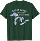 Salt-Free Shark Free Great Lakes T-Shirt - T-Shirt | Forest