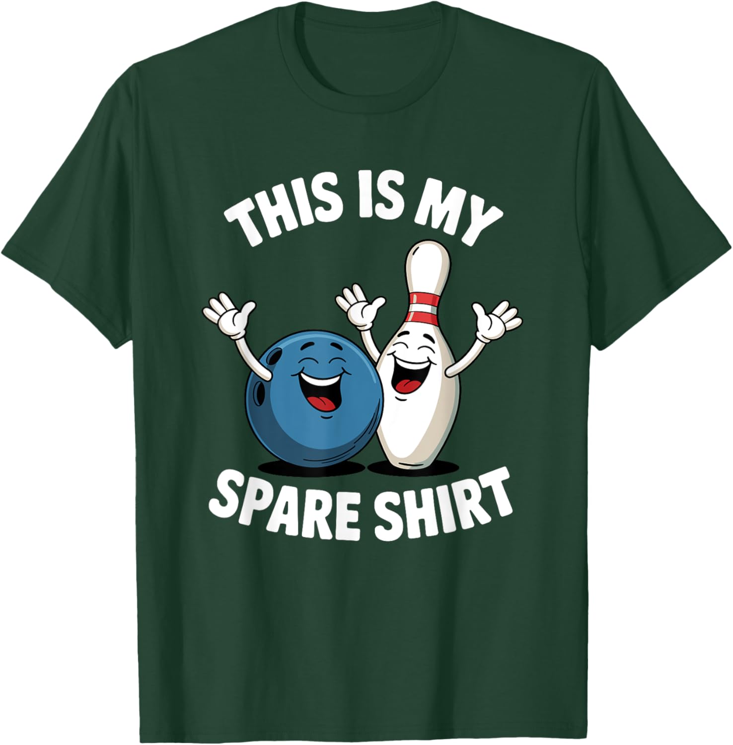 This Is My Spare Shirt Funny Bowling T-Shirt - T-Shirt | Forest