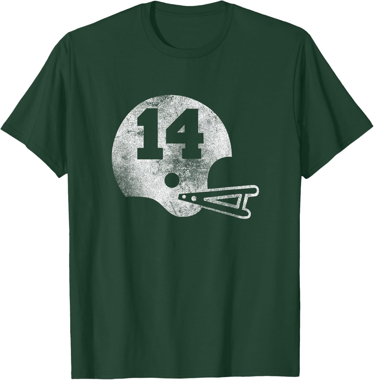 Vintage Football Jersey Number 14 Player Number T-Shirt - T-Shirt | Forest