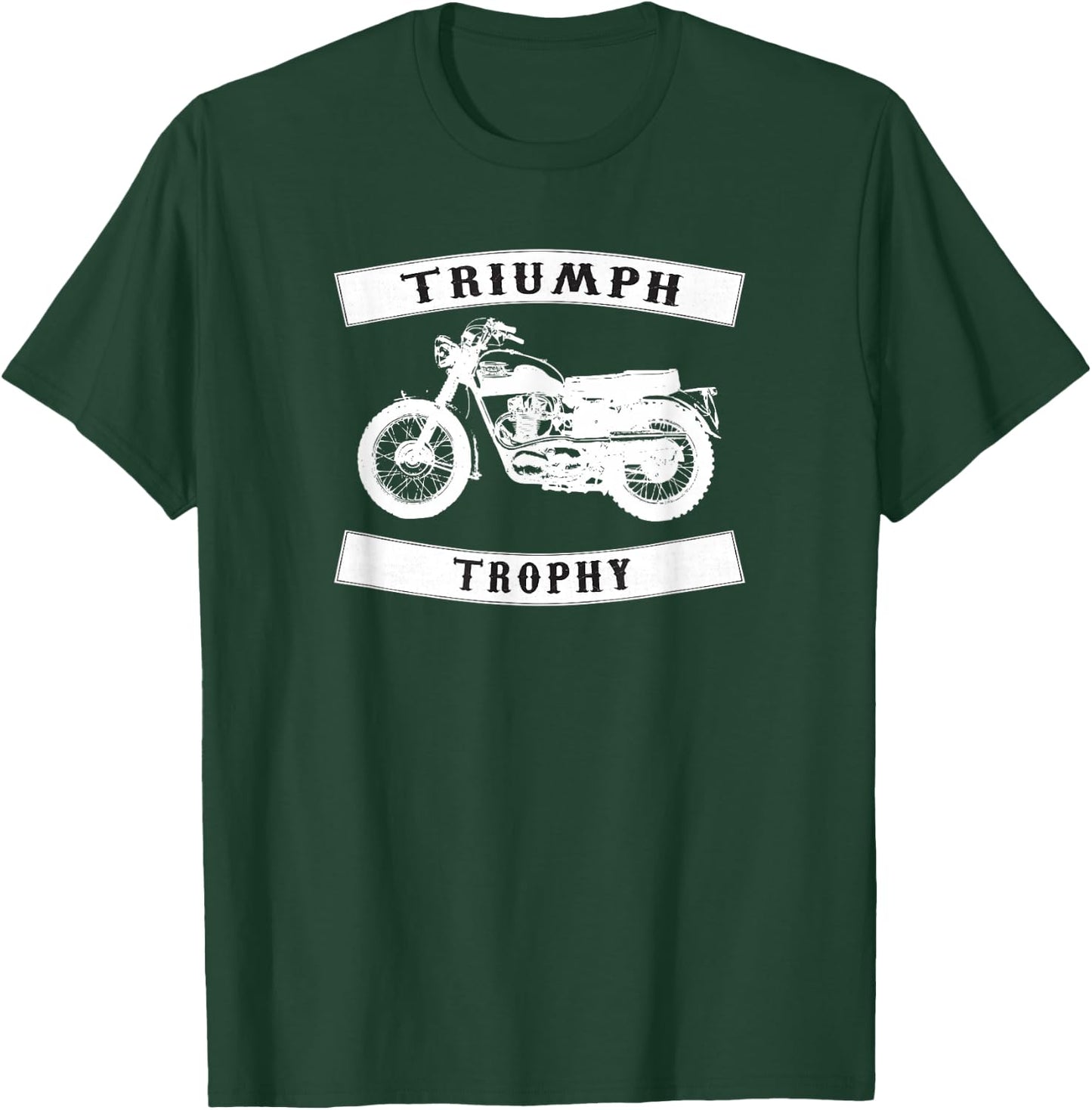 Triumph TR6 Trophy- Classic Motor Cycle T-Shirt - T-Shirt | Forest