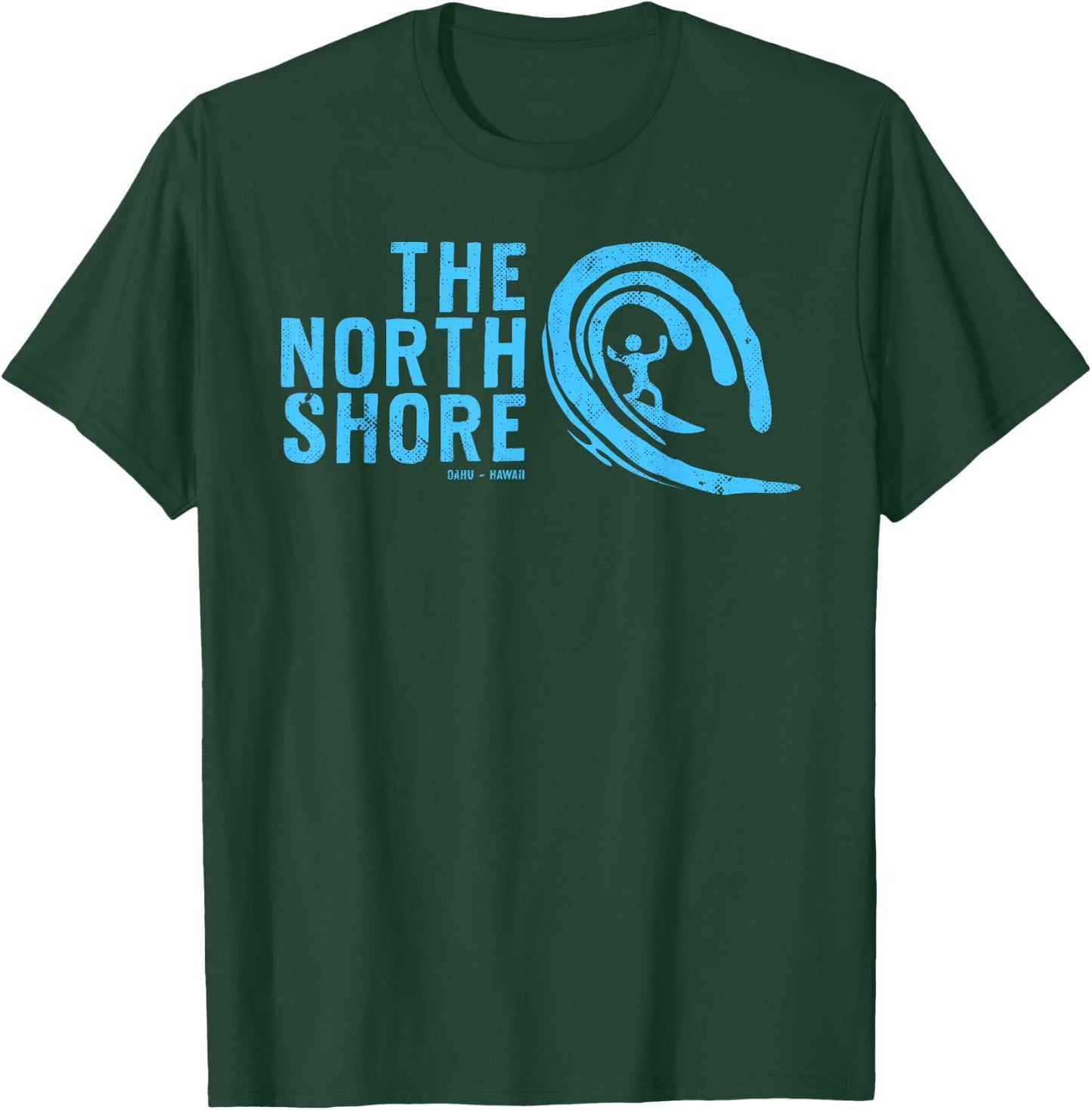 The North Shore Oahu Hawaii, Hawaiian Surf Family Vacation T-Shirt - T-Shirt | Forest