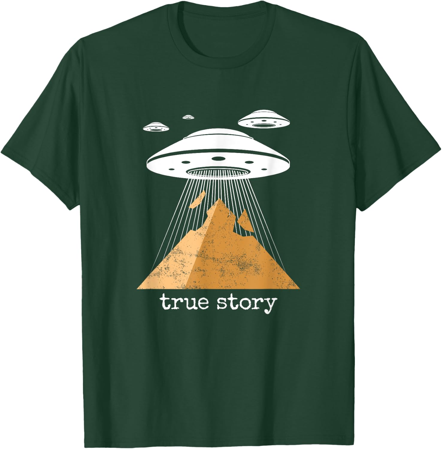 Ancient Alien Theory Novelty Shirt - UFO Conspiracy T-Shirt - T-Shirt | Forest