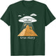 Ancient Alien Theory Novelty Shirt - UFO Conspiracy T-Shirt - T-Shirt | Forest