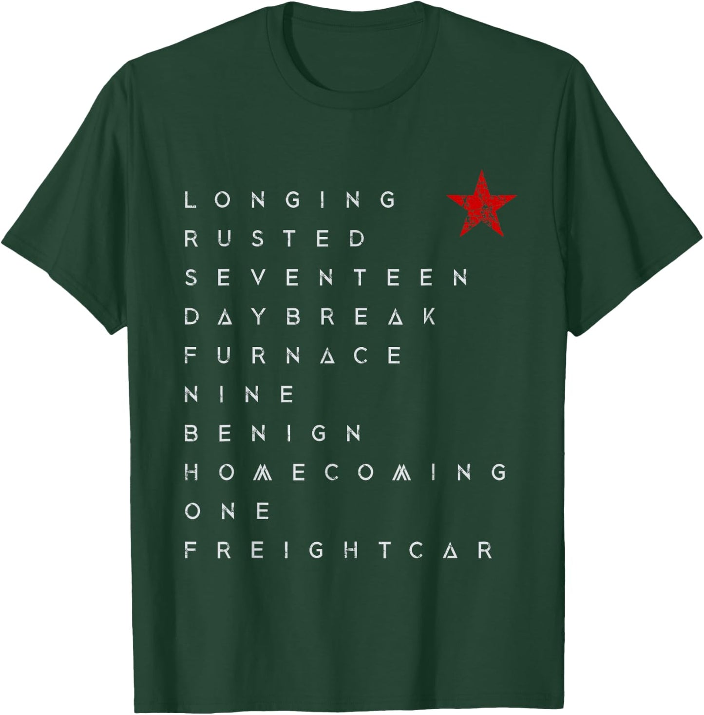 Red Soldier Trigger Words Winter Star Hero Russia T-Shirt - T-Shirt | Forest