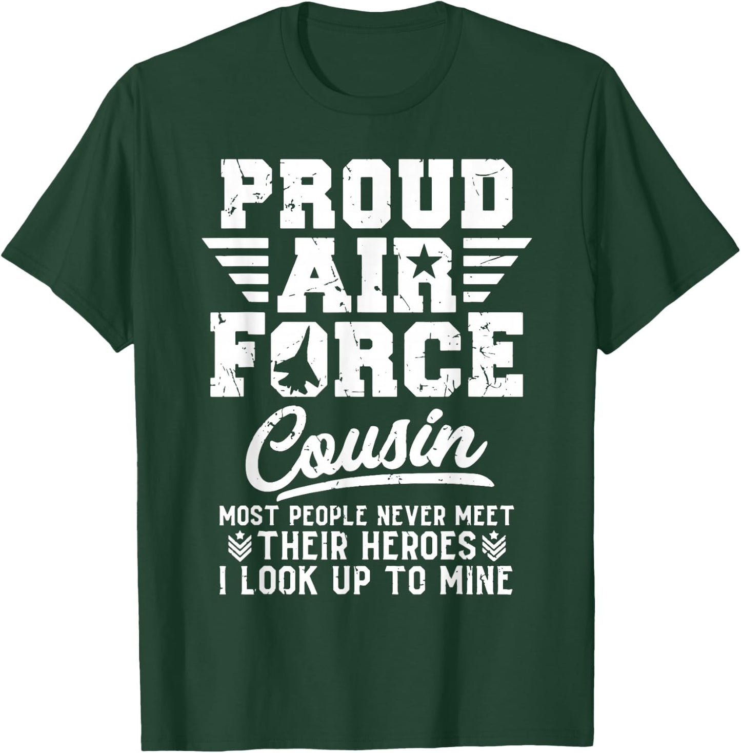 Proud US Air Force Cousin Shirt Gift Military Pride T-Shirt - T-Shirt | Forest