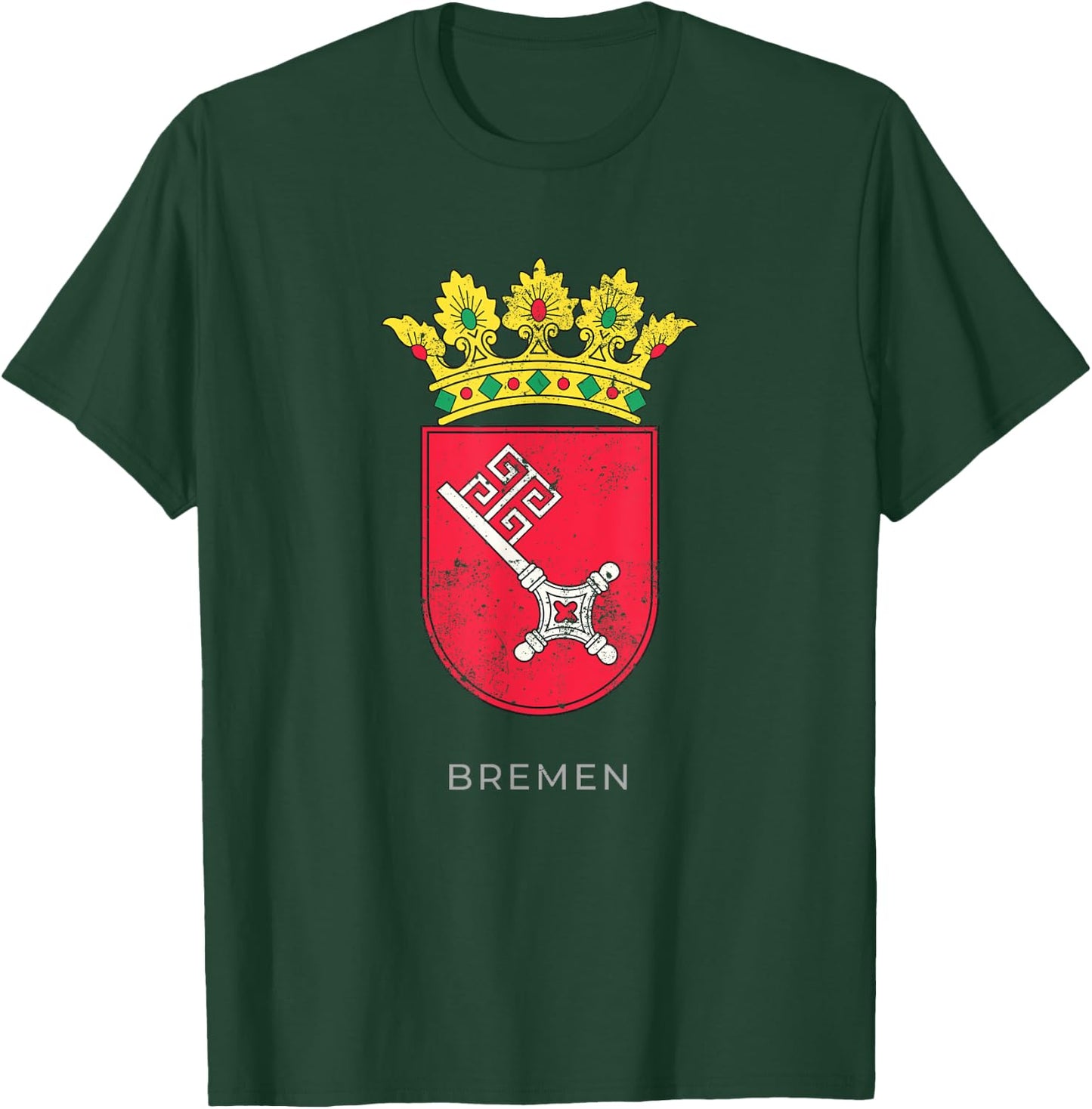 Bremen German Coat of arm Germany Deutsch Shirt T-Shirt - T-Shirt | Forest