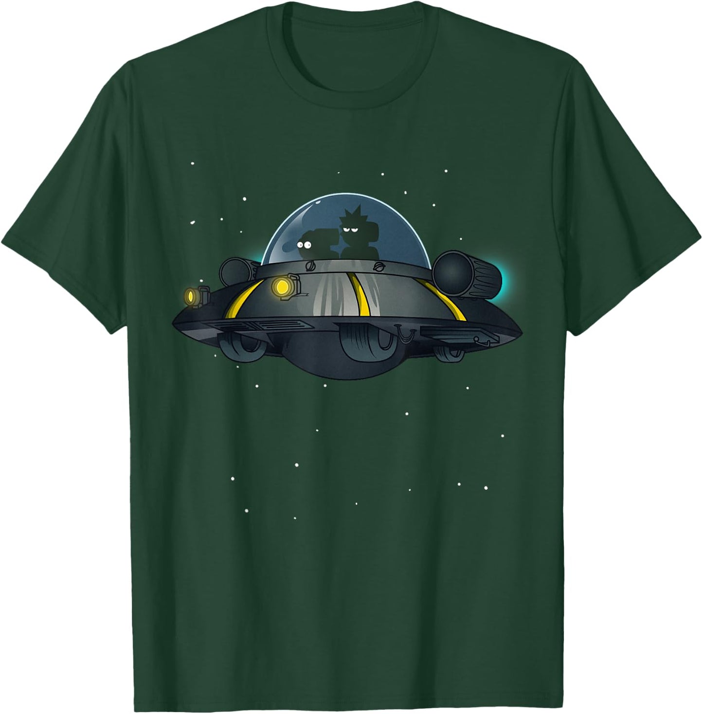 Mademark x Rick and Morty - Rick and Morty Shirt First Space Adventure T-Shirt - T-Shirt | Forest