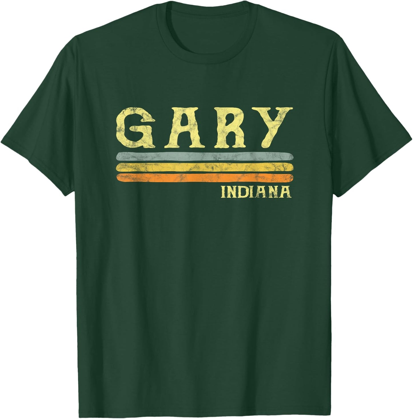 Vintage Gary Indiana IN Gift Love Souvenir T-Shirt - T-Shirt | Forest
