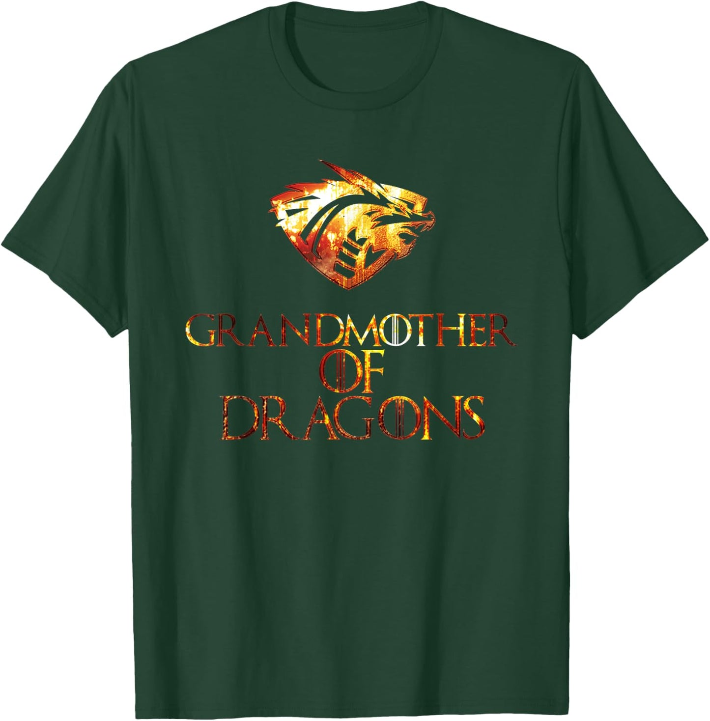 Grandmother Of Dragons Cool Vintage Style Gift T-Shirt - T-Shirt | Forest