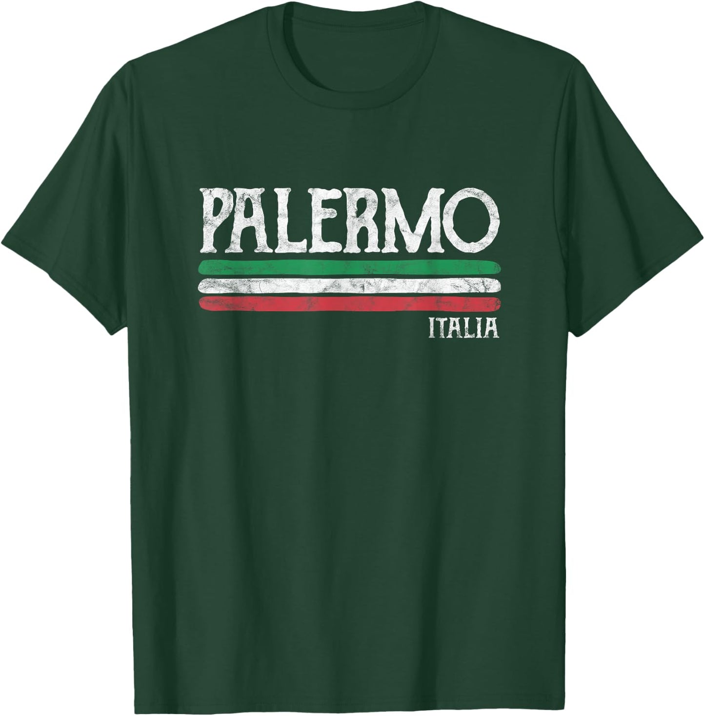 Palermo Sicily Italy Italian Flag Souvenirs T-Shirt - T-Shirt | Forest