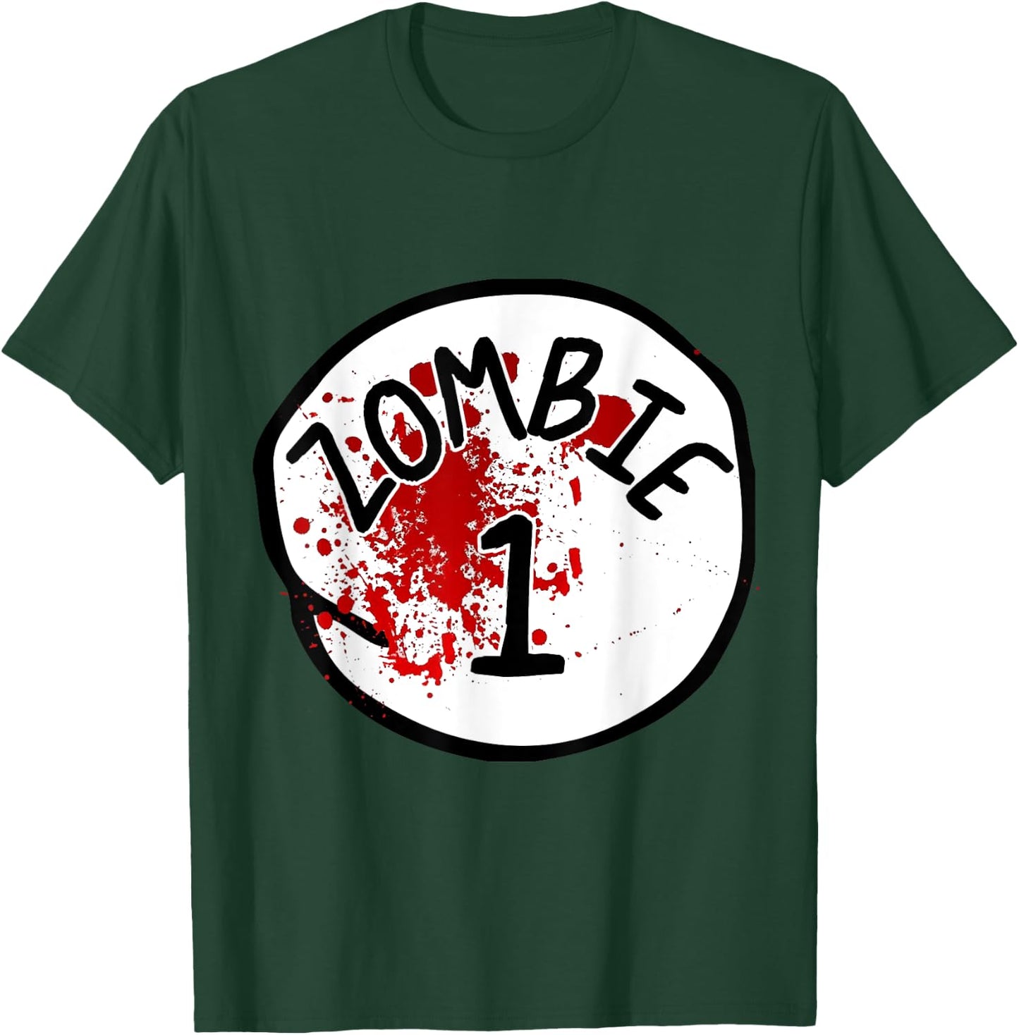 Couples Zombie 1 Halloween Costume T-Shirt - T-Shirt | Forest