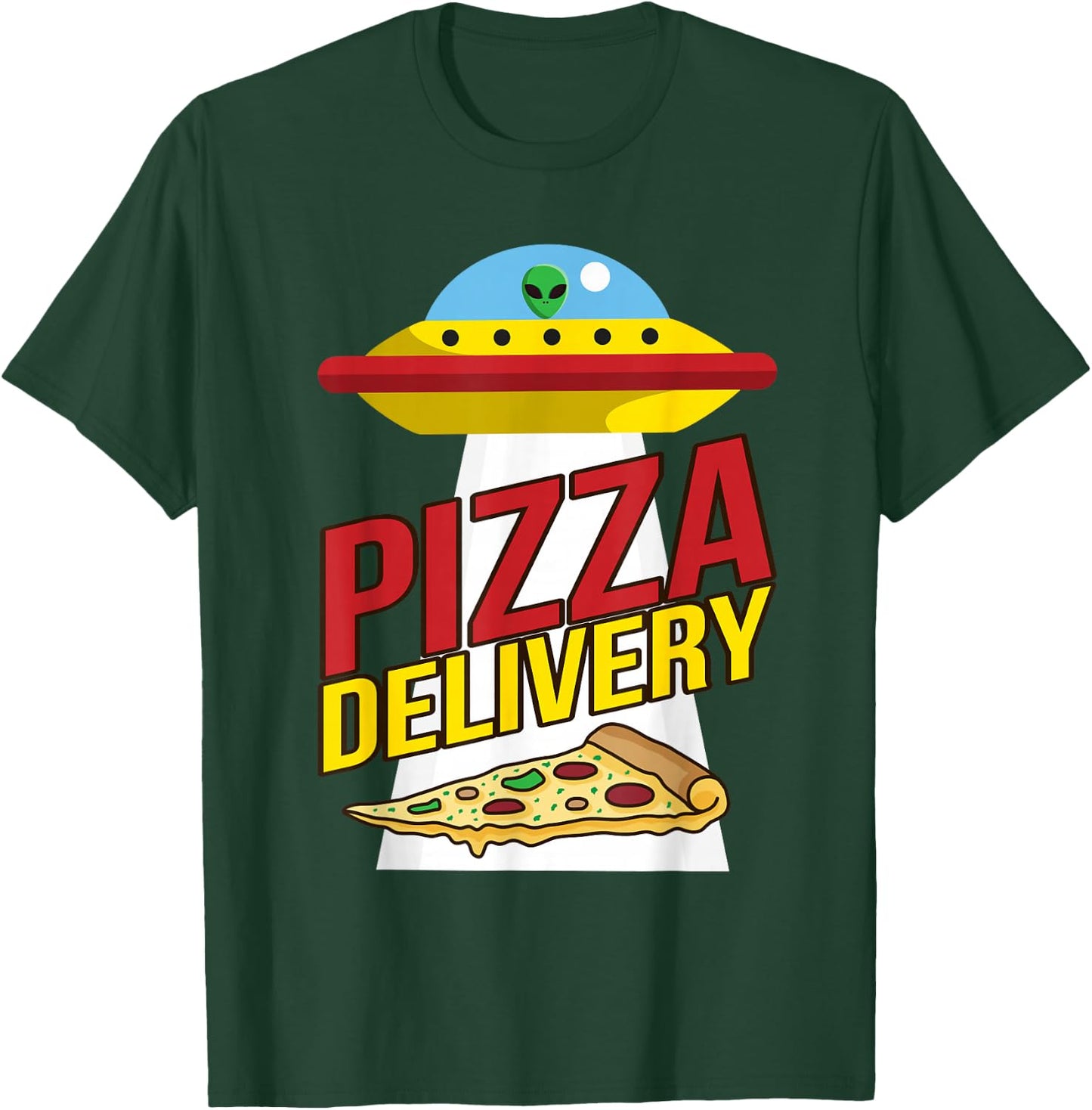 Cute Pizza Delivery Kid Birthday Gift Pizza Lovers T-Shirt - T-Shirt | Forest