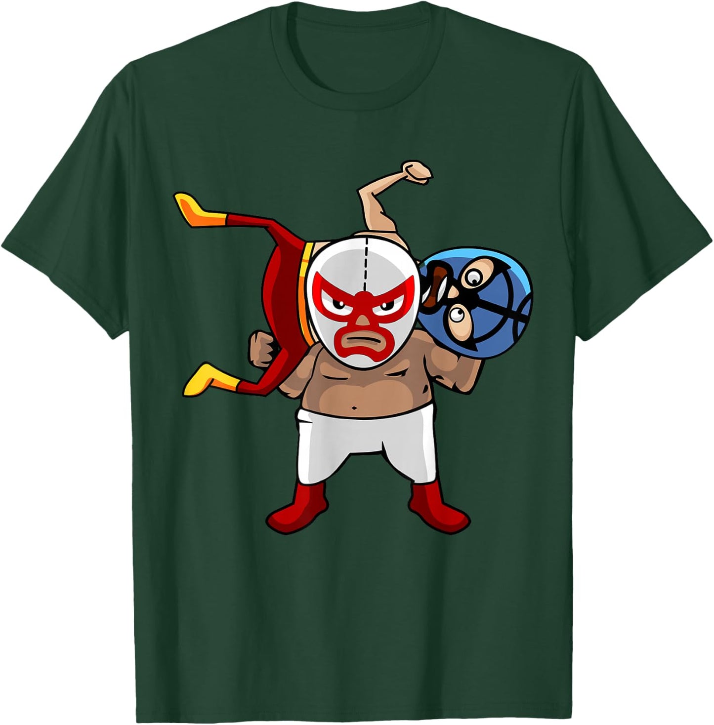 Cool Mexican Wrestling Lucha Libre Mask - Retro Legend T-Shirt - T-Shirt | Forest