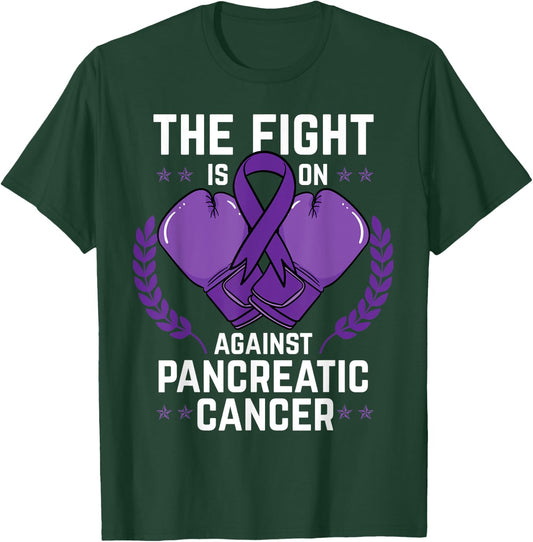 Pancreatic Cancer Shirt Chemotherapy Stomach Boxing Gift T-Shirt - T-Shirt | Forest