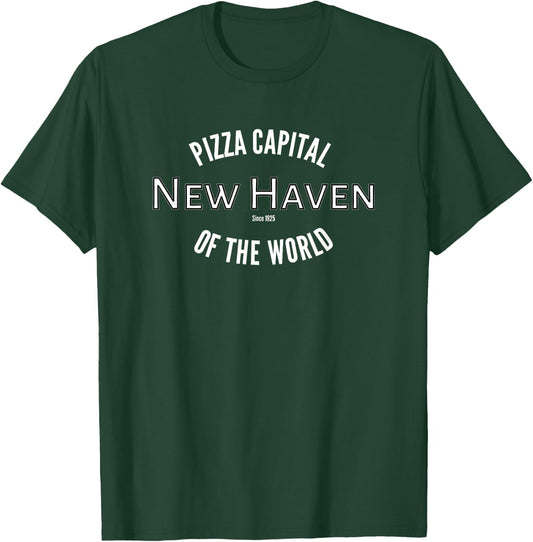 New Haven Pizza Capital of the World Connecticut T-Shirt - T-Shirt | Forest