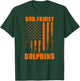 Mosley Dolphins God. Family. Vintage USA Flag T-Shirt - T-Shirt | Forest
