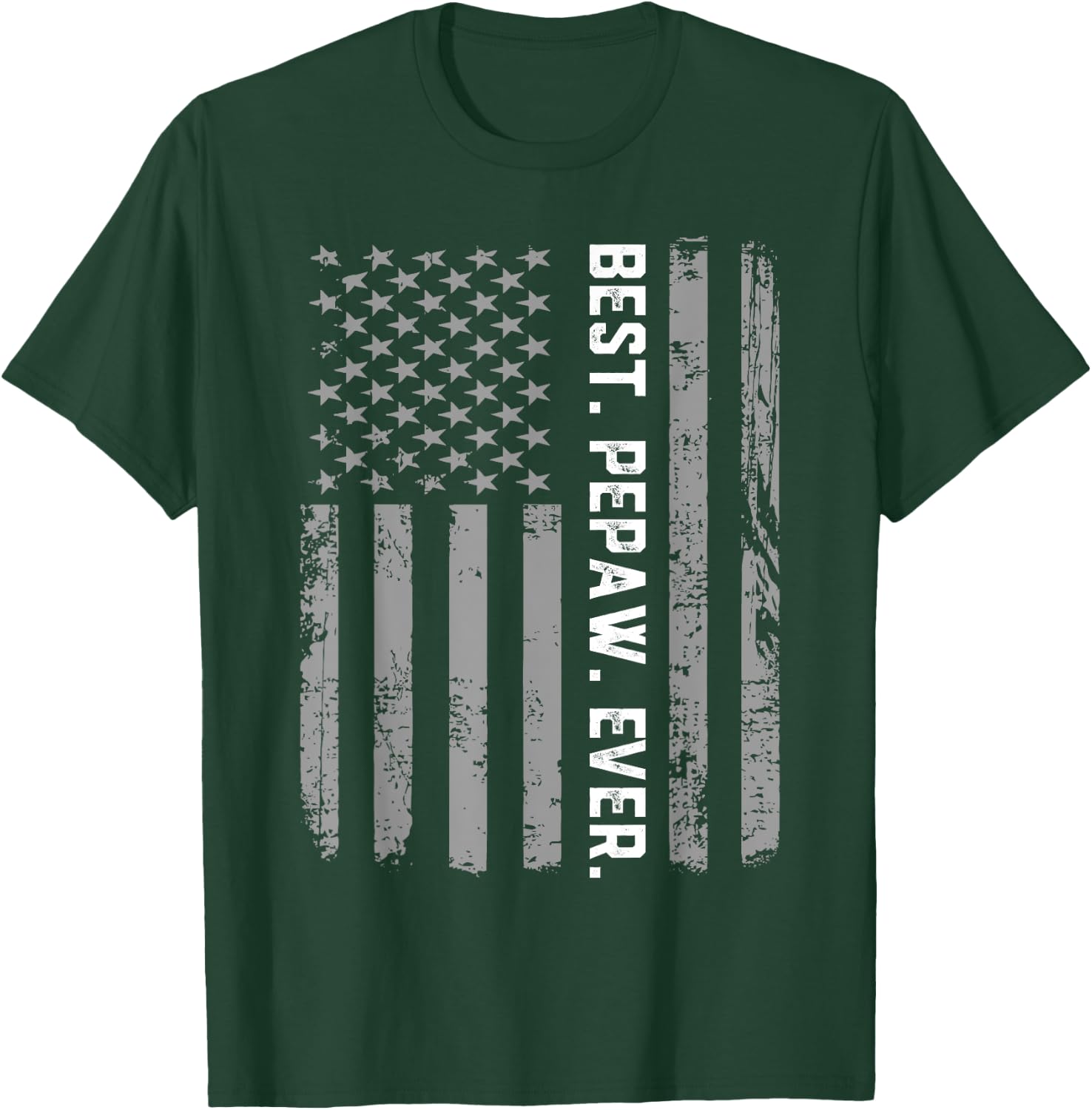 Best Pepaw Ever Vintage American Flag T Shirt Women Kids Men T-Shirt - T-Shirt | Forest