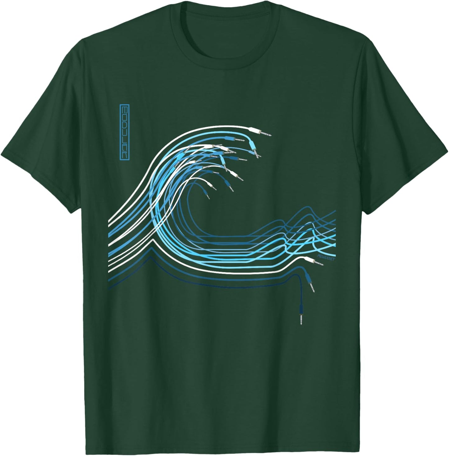 Great Wave for Electronic Musician and Synthesizer Player T-Shirt - T-Shirt | Forest