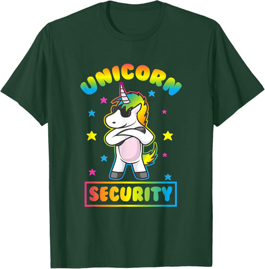Unicorn Security Shirt Funny Unicorn T-Shirt - T-Shirt | Forest