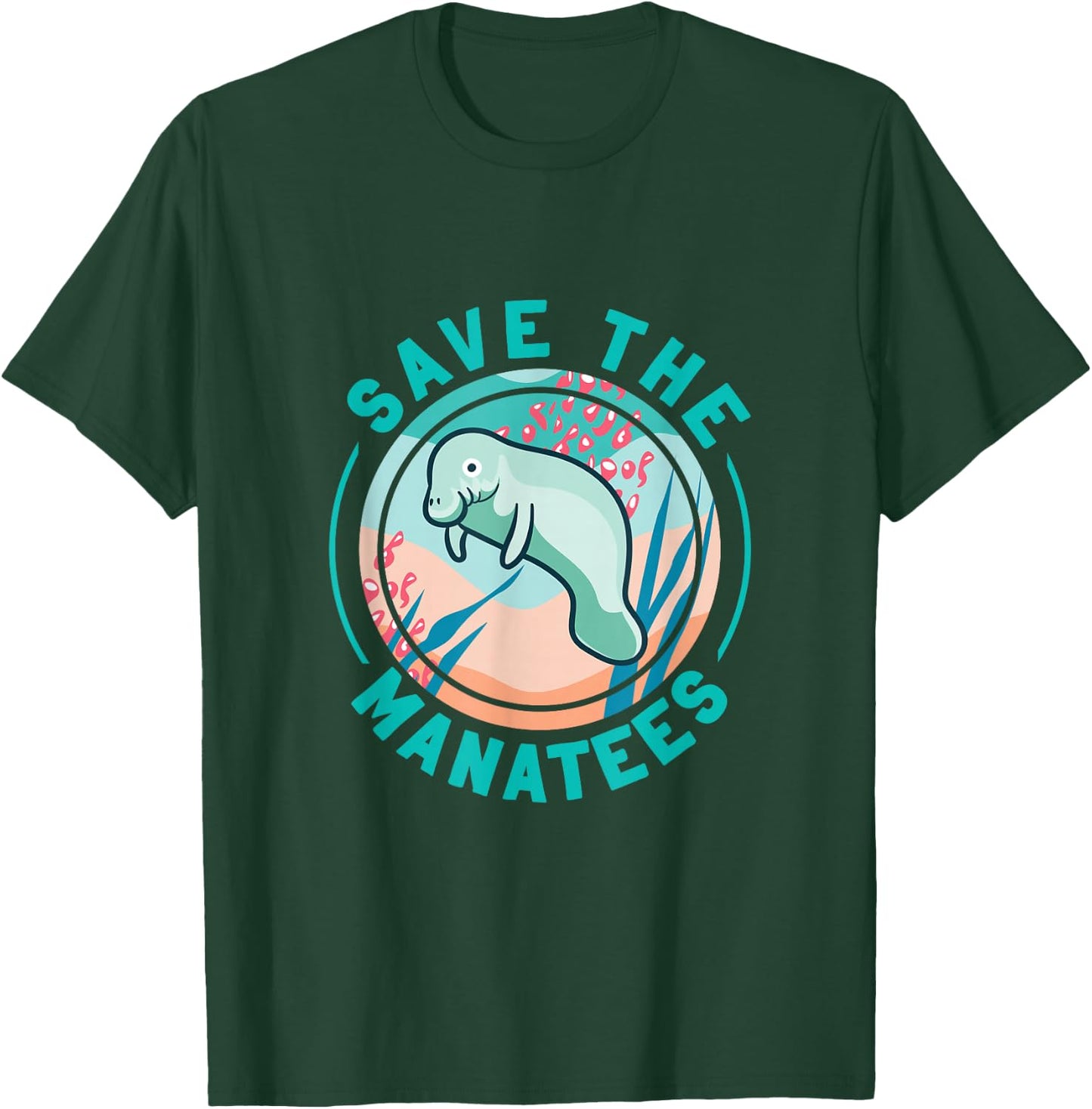 Cute Save The Manatees T-Shirt - T-Shirt | Forest
